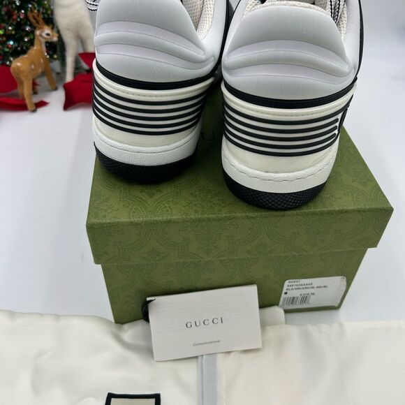 Men’s Gucci basket, low top sneakers size 8, made in Italy - Picture 8 of 9